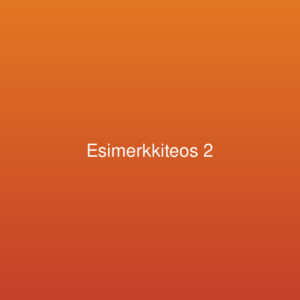 Esimerkkiteos 2
